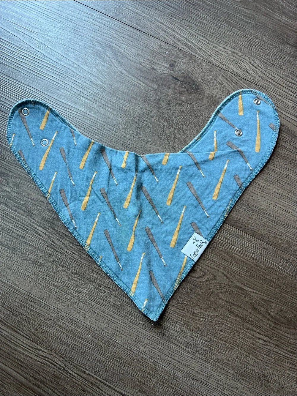 Copper Pearl Baby Bandana Bibs with Baseball Print (3 pack)